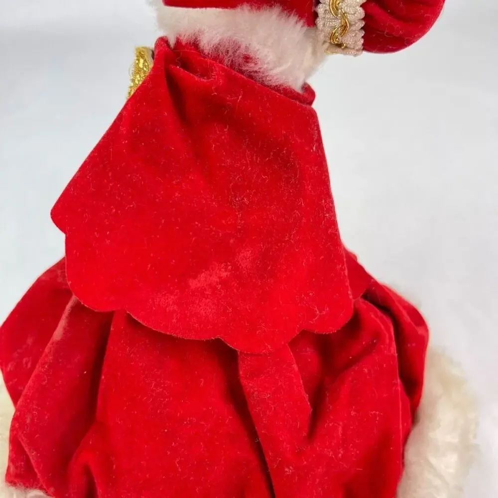 Vintage Christmas Caroler Musical Doll Animated Wind Up Made in Japan